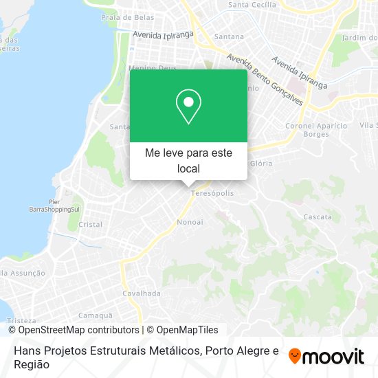 Hans Projetos Estruturais Metálicos mapa