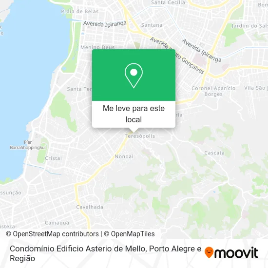 Condomínio Edificio Asterio de Mello mapa