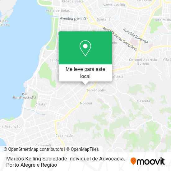 Marcos Kelling Sociedade Individual de Advocacia mapa