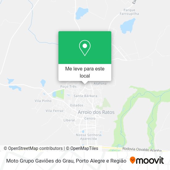 Moto Grupo Gaviões do Grau mapa