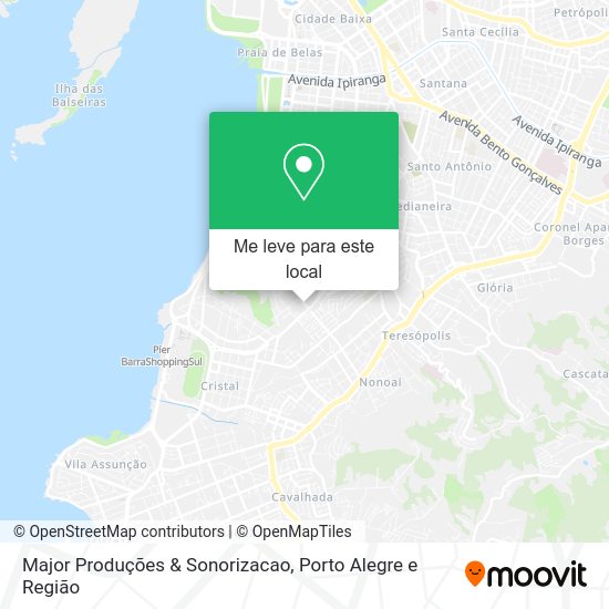 Major Produções & Sonorizacao mapa