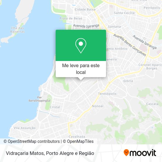 Vidraçaria Matos mapa