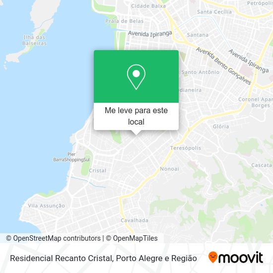 Residencial Recanto Cristal mapa