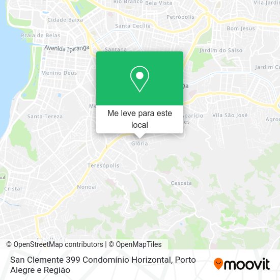 San Clemente 399 Condomínio Horizontal mapa