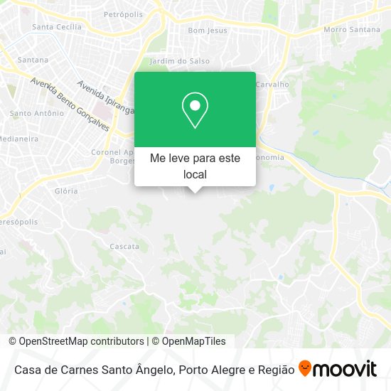Casa de Carnes Santo Ângelo mapa