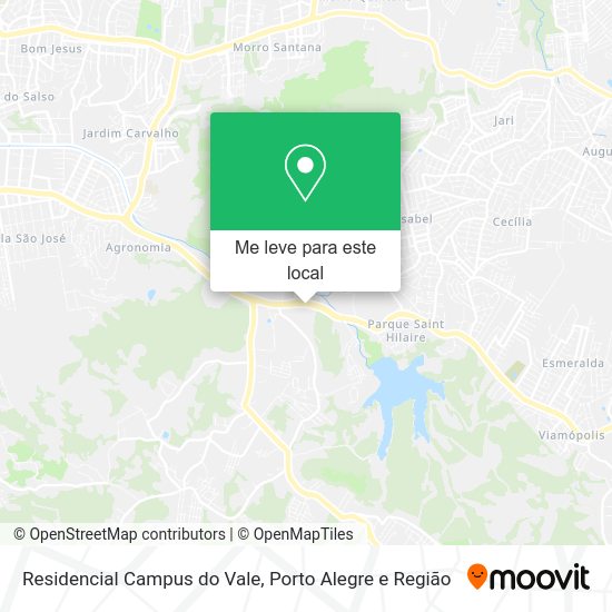 Residencial Campus do Vale mapa