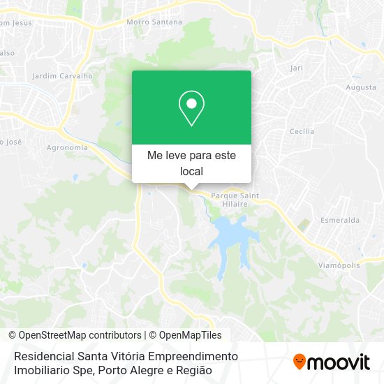 Residencial Santa Vitória Empreendimento Imobiliario Spe mapa