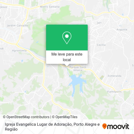 Igreja Evangelica Lugar de Adoração mapa