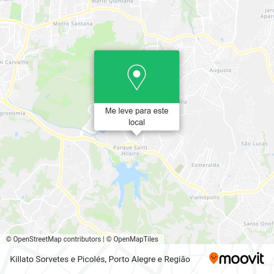 Killato Sorvetes e Picolés mapa