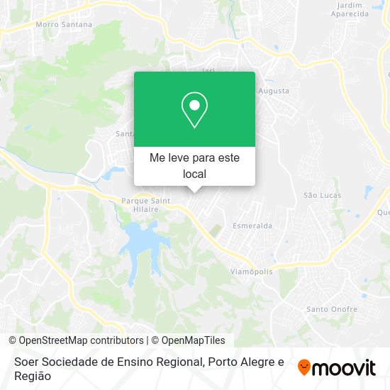 Soer Sociedade de Ensino Regional mapa
