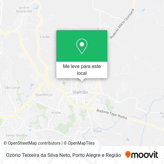 Ozório Teixeira da Silva Neto mapa