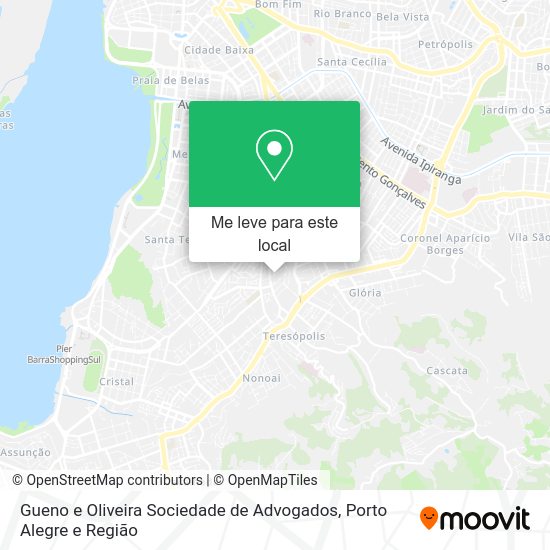 Gueno e Oliveira Sociedade de Advogados mapa