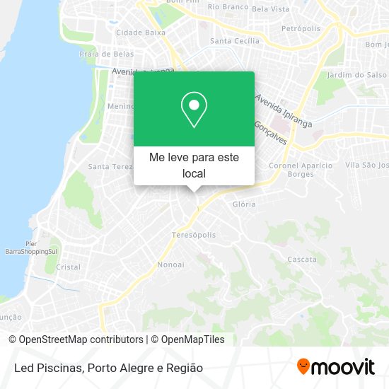 Led Piscinas mapa