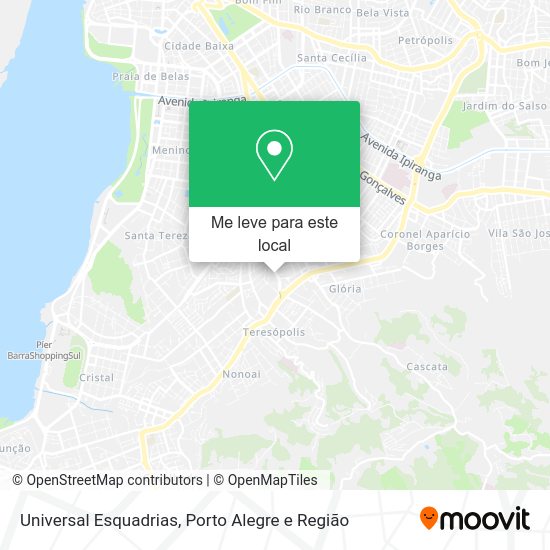 Universal Esquadrias mapa