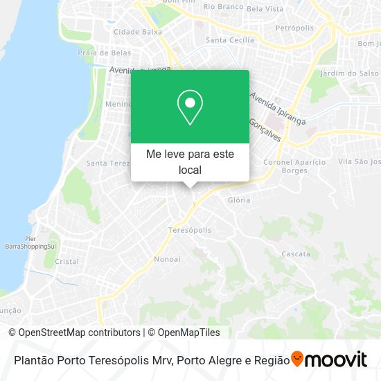 Plantão Porto Teresópolis Mrv mapa