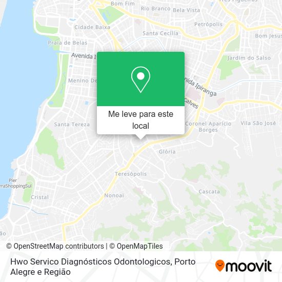 Hwo Servico Diagnósticos Odontologicos mapa