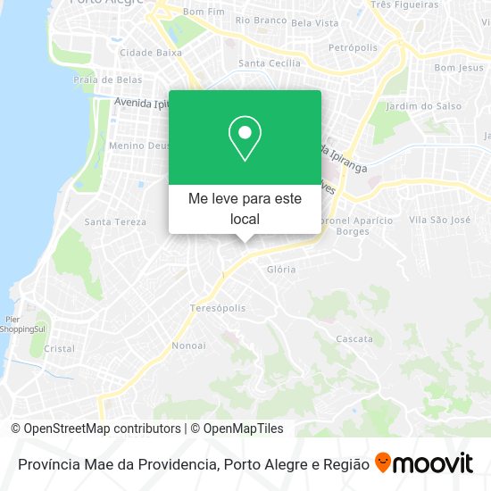 Província Mae da Providencia mapa