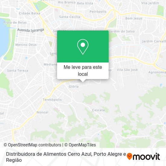Distribuidora de Alimentos Cerro Azul mapa