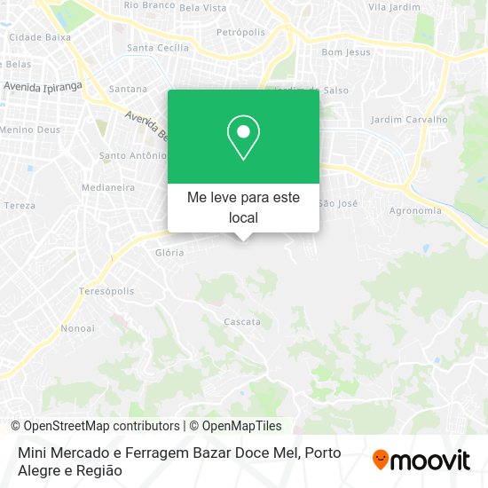 Mini Mercado e Ferragem Bazar Doce Mel mapa