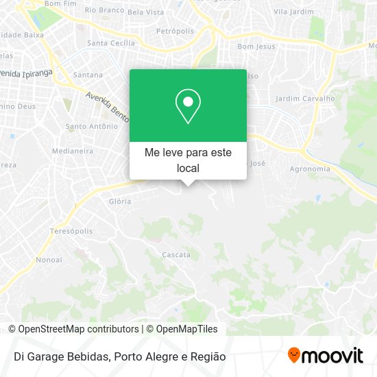 Di Garage Bebidas mapa