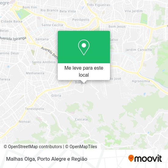 Malhas Olga mapa