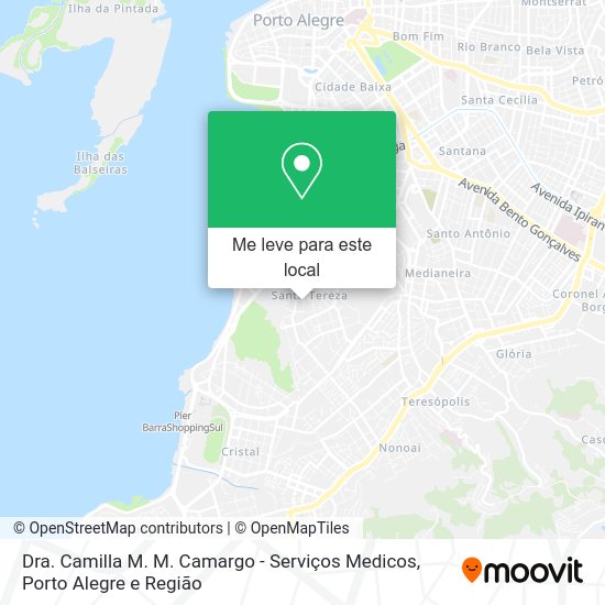 Dra. Camilla M. M. Camargo - Serviços Medicos mapa