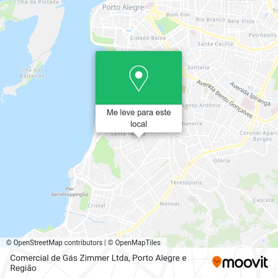 Comercial de Gás Zimmer Ltda mapa