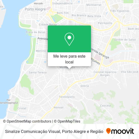 Sinalize Comunicação Visual mapa