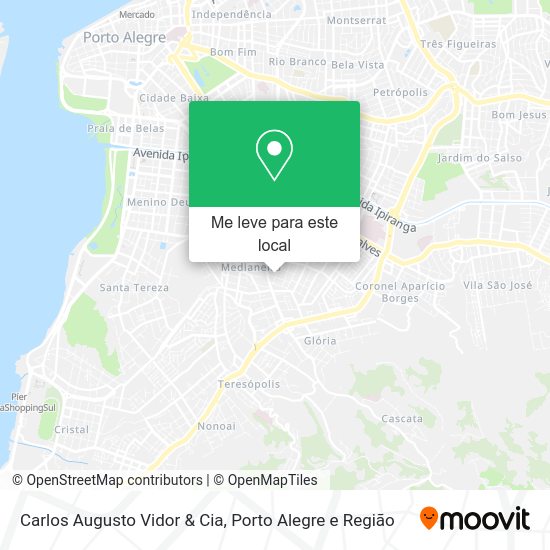 Carlos Augusto Vidor & Cia mapa