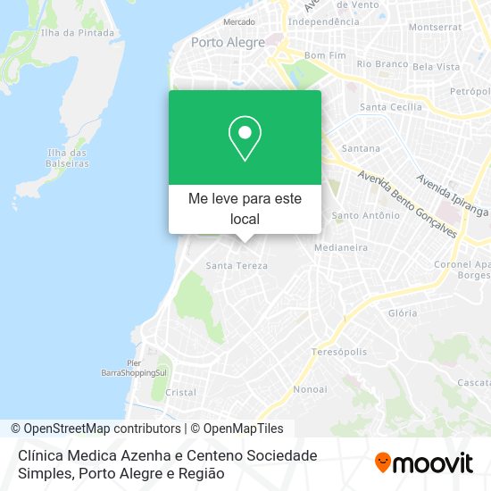Clínica Medica Azenha e Centeno Sociedade Simples mapa