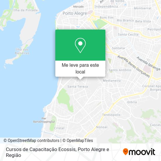 Cursos de Capacitação Ecossis mapa