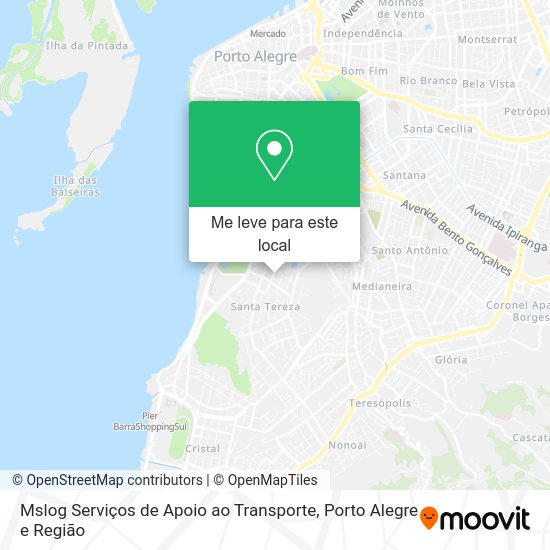 Mslog Serviços de Apoio ao Transporte mapa