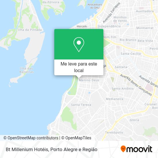 Bt Millenium Hotéis mapa