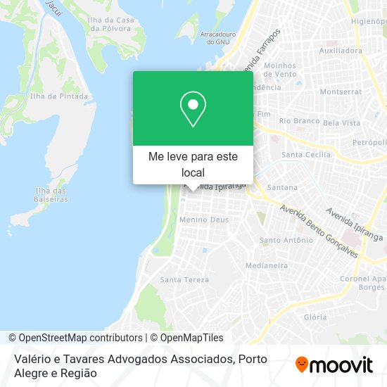 Valério e Tavares Advogados Associados mapa