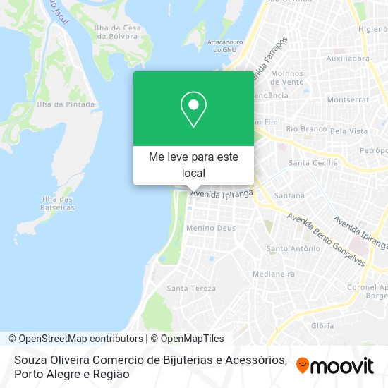 Souza Oliveira Comercio de Bijuterias e Acessórios mapa