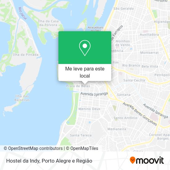 Hostel da Indy mapa