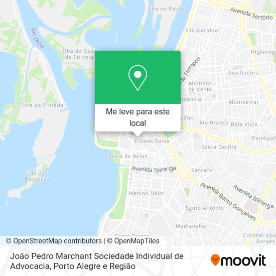 João Pedro Marchant Sociedade Individual de Advocacia mapa