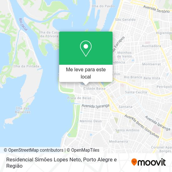 Residencial Simões Lopes Neto mapa