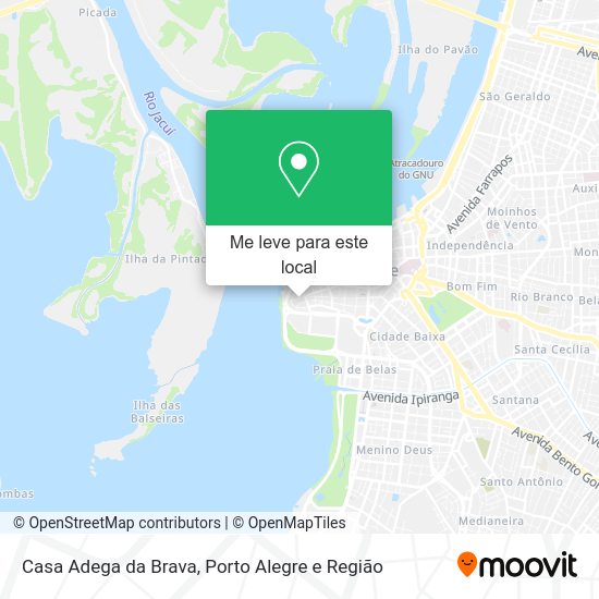 Casa Adega da Brava mapa