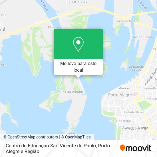 Centro de Educação São Vicente de Paulo mapa