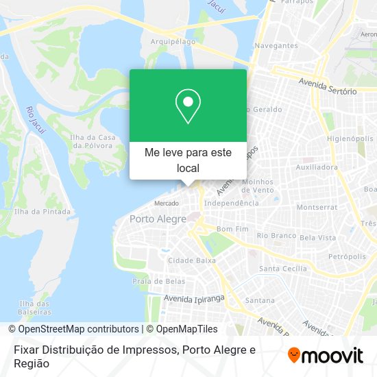 Fixar Distribuição de Impressos mapa