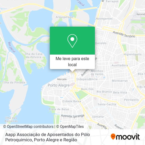 Aapp Associação de Aposentados do Pólo Petroquimico mapa