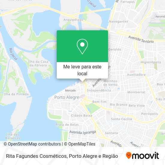Rita Fagundes Cosméticos mapa