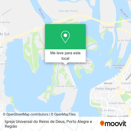 Igreja Universal do Reino de Deus mapa