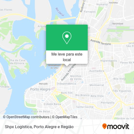 Shpx Logística mapa