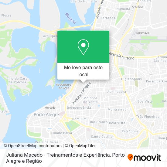 Juliana Macedo - Treinamentos e Experiência mapa