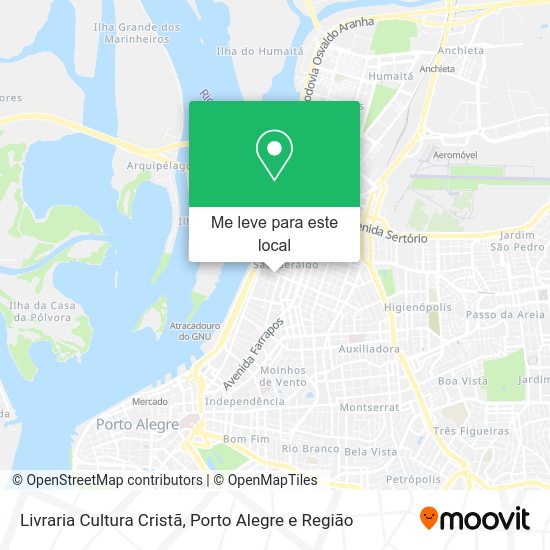 Livraria Cultura Cristã mapa