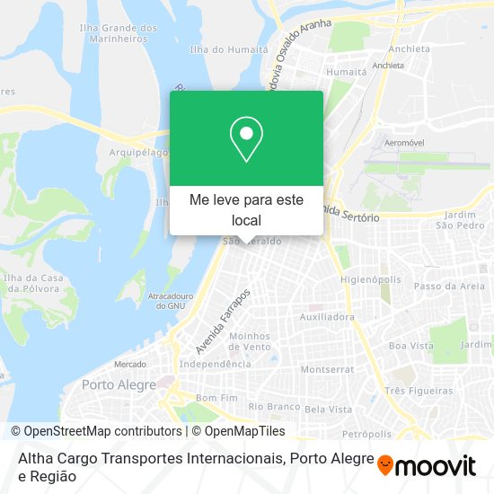 Altha Cargo Transportes Internacionais mapa