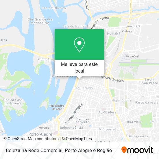 Beleza na Rede Comercial mapa