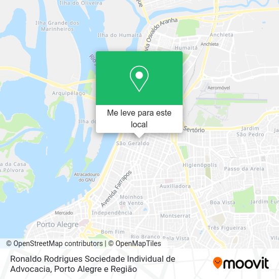 Ronaldo Rodrigues Sociedade Individual de Advocacia mapa